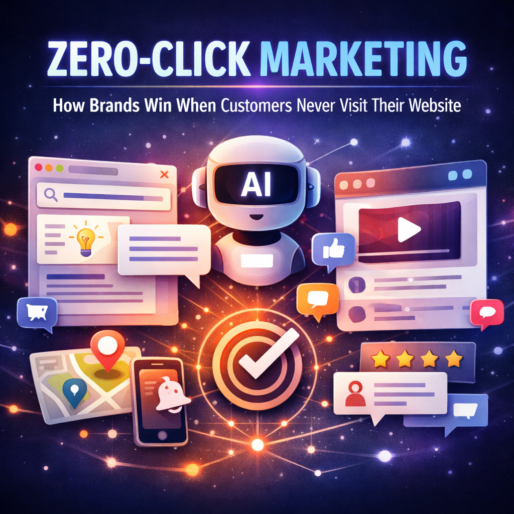 Read more about the article Zero-Click Marketing: How Brands Win When Customers Never Visit Their Website